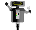 Happy Robot with Wrench