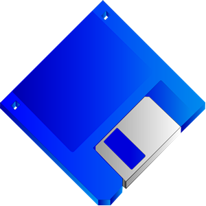3.5 Floppy Disk Blue No label