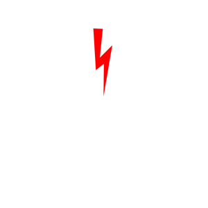 Red Lightning Bolt