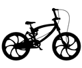Detailed Bicycle Silhouette