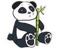 Panda With Bamboo Stalk