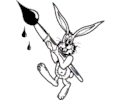 Bunny with Paintbrush