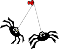 Spiders Hanging
