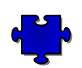 Blue Jigsaw piece 06