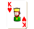 White deck: King of hearts