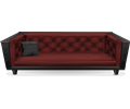 Dark red sofa from Glitch