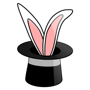 hat and rabbit