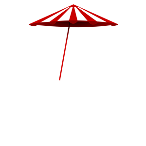 red-white umbrella