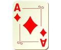 Ornamental deck: Ace of diamonds