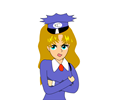 Talking policewoman (Animation)