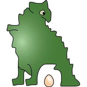 Dinosaur Laid An Egg