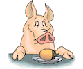 Pig with Dinner