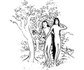 Adam and Eve Cartoon
