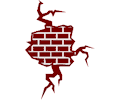 Brick Wall - Cracked