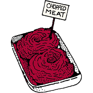 chopped meat