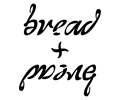 bread and wine ambigram (lower case)