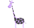Giraffe Sympa (Nice Giraffe) in Lavender & Gray