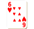 White deck: 6 of hearts