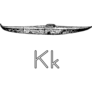 K For Kayak Para Colorear