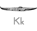 K For Kayak Para Colorear