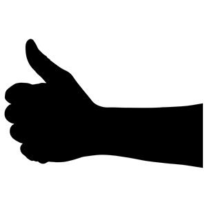 Thumbs Up Hand Silhouette