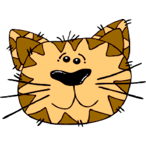 Gerald cartoon cat face