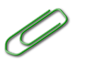 green paperclip