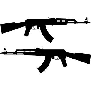 AK 47 Rifle silhouette