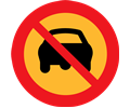 no cars sign