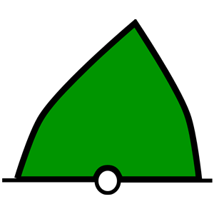 conical buoy green