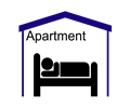 Apartment Symbol (pictogram)