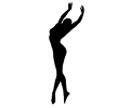 Dancing Woman Silhouette