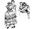 Two Couples Dancing