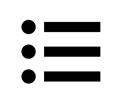 Monochrome List Icon