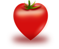 Vector Heart Tomato