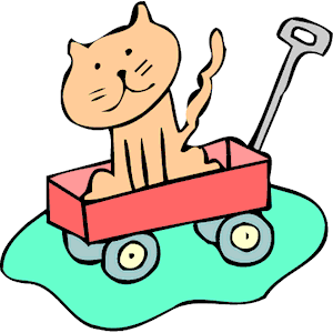 Cat in Wagon