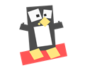 Square Animal Cartoon Penguin