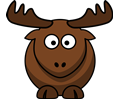 Cartoon elk