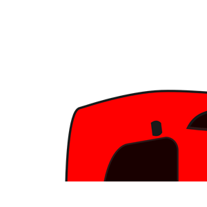 Red Car - Top View