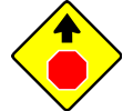 caution_stop sign
