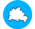 Berlin Pixel Map Logo