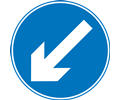 Roadsign Keep left