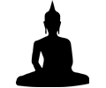 Sitting Buddha Silhouette