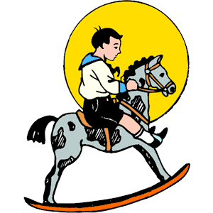 Boy on Rocking Horse