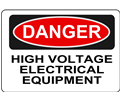 Danger - High Voltage Electrical Equipment
