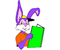 Rabbit Reading Book