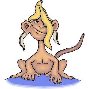 Monkey Wearing Banana
