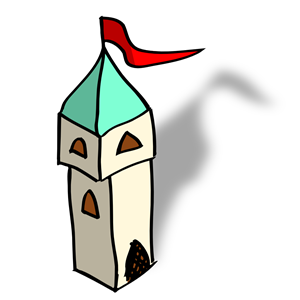 RPG map symbols: tower