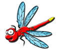 Cartoon Dragonfly