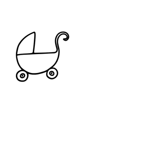 Baby Carriage Stroller Outline